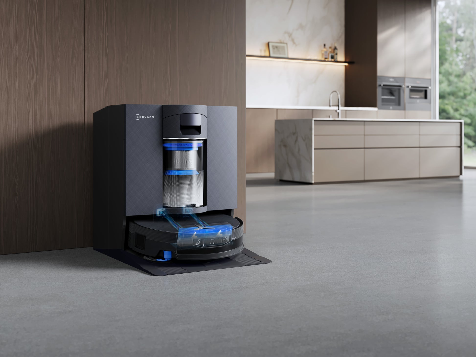 Ecovacs Saugroboter DEEBOT X12 OmniCyclone, mit Absaugstation, mit Wischfunktion – 22000 Pa, 497 min
