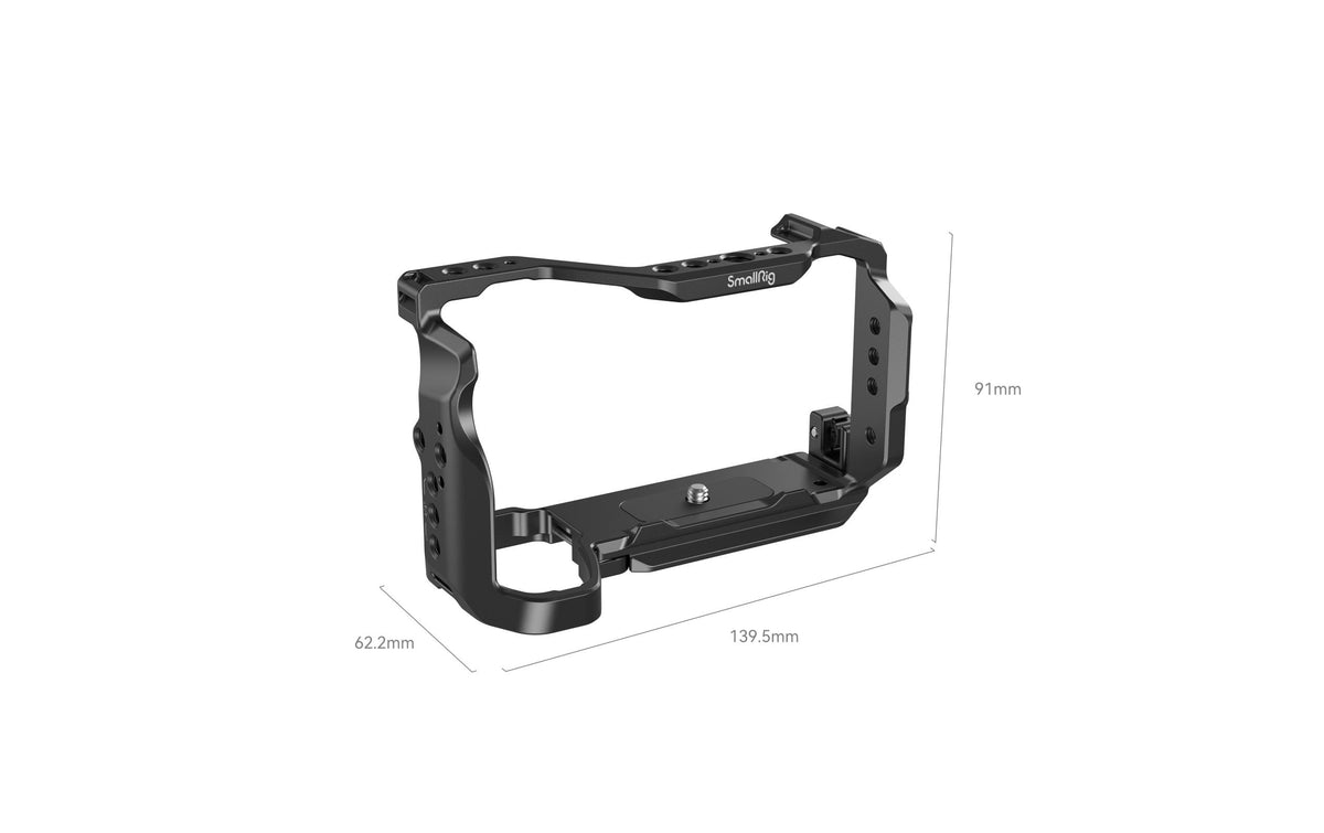 SmallRig 4336 Cage Kit – Aluminium, 1/4" & 3/8" Anschlüsse – für Sony Alpha 6700 – Schwarz