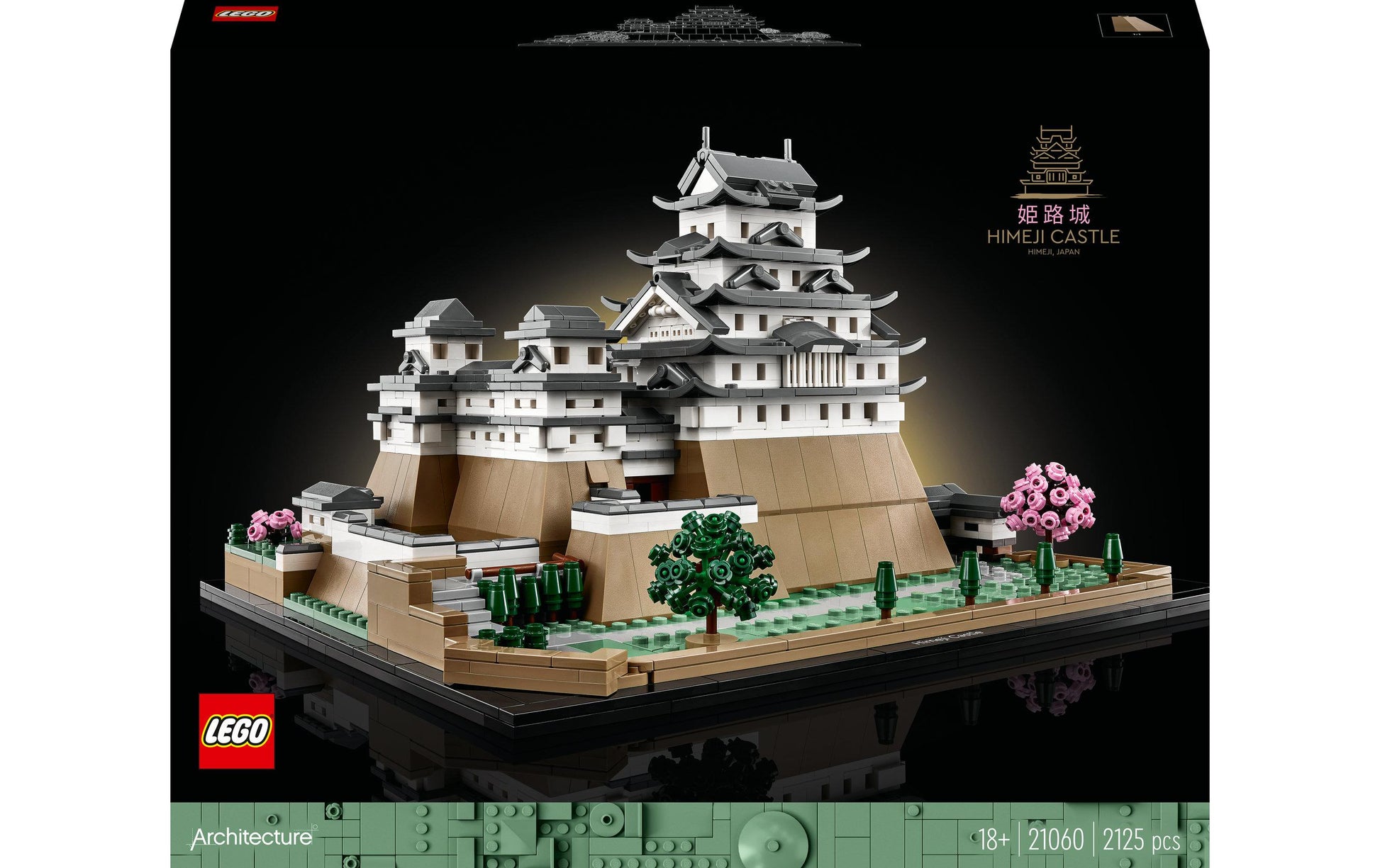 LEGO 3D Puzzle Burg Himeji – 2125 Teile – 32 × 19 × 27 cm – ab 18 Jahren