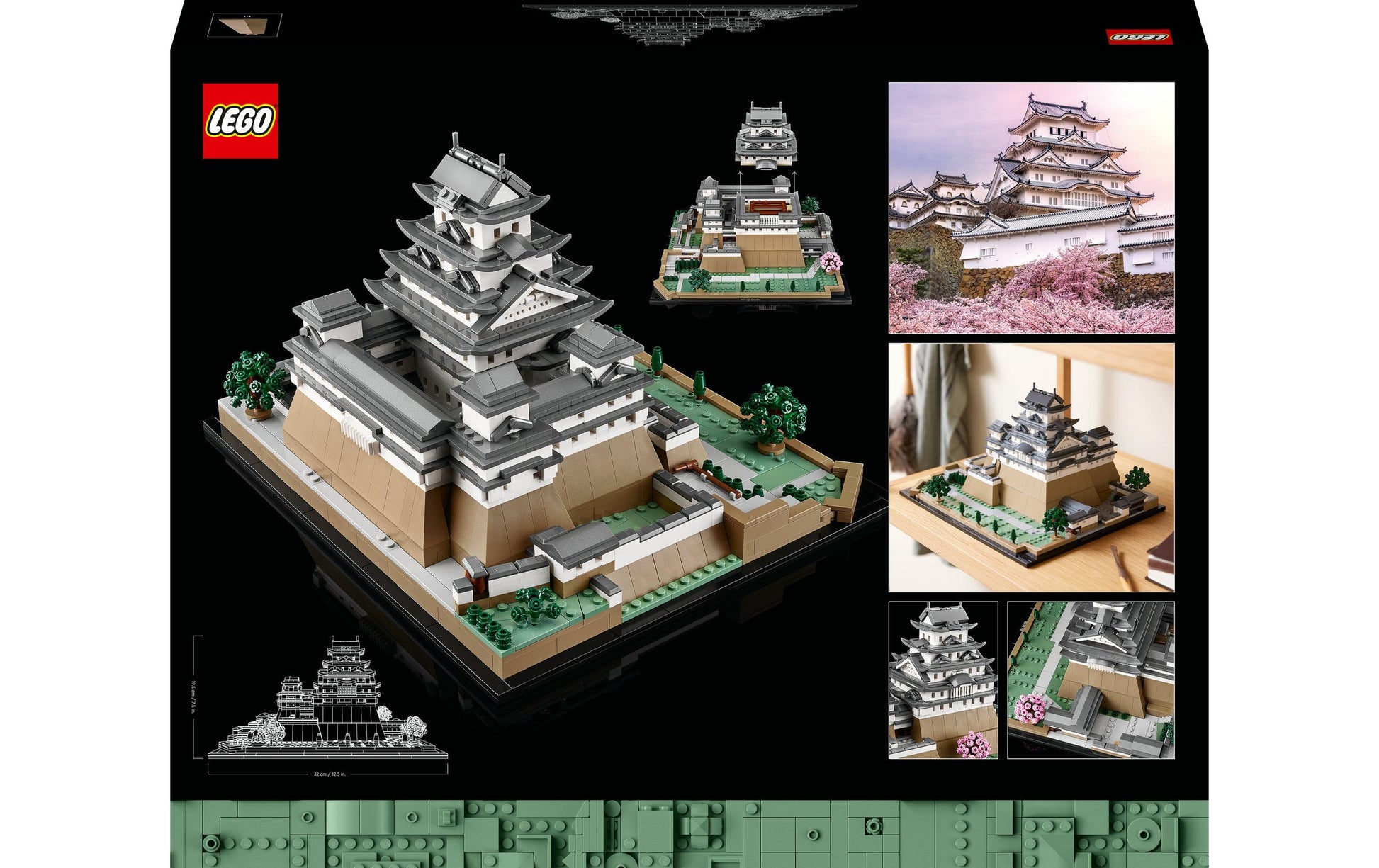 LEGO 3D Puzzle Burg Himeji – 2125 Teile – 32 × 19 × 27 cm – ab 18 Jahren