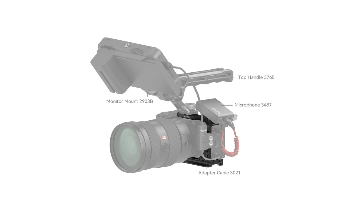 SmallRig 4337 Half-Cage – für Sony A6700, A6600, A6500 und andere – Schwarz