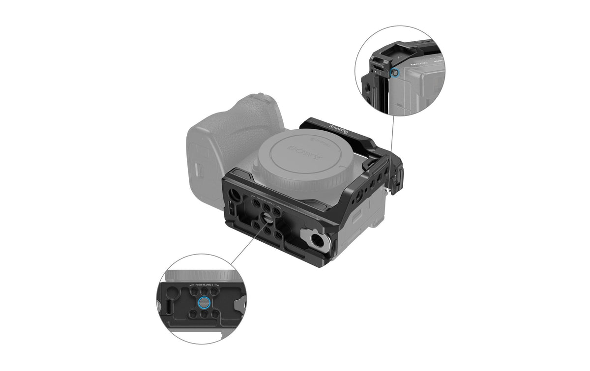 SmallRig 4337 Half-Cage – für Sony A6700, A6600, A6500 und andere – Schwarz