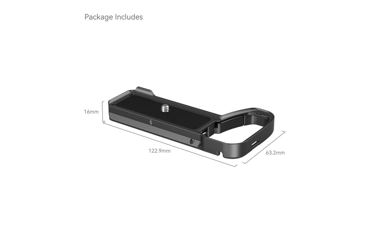 SmallRig 4338 Montageplatte – Schnellfreigabesystem, 1/4", 3/8" – für Sony A6700 – Schwarz