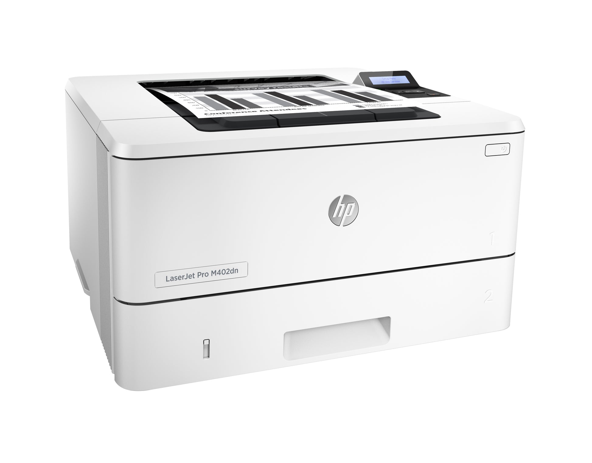 HP LaserJet Pro M402dn – Schwarz-Weiss, A4, Duplex, LAN, USB, 38 Seiten pro Minute, AirPrint, Mopria