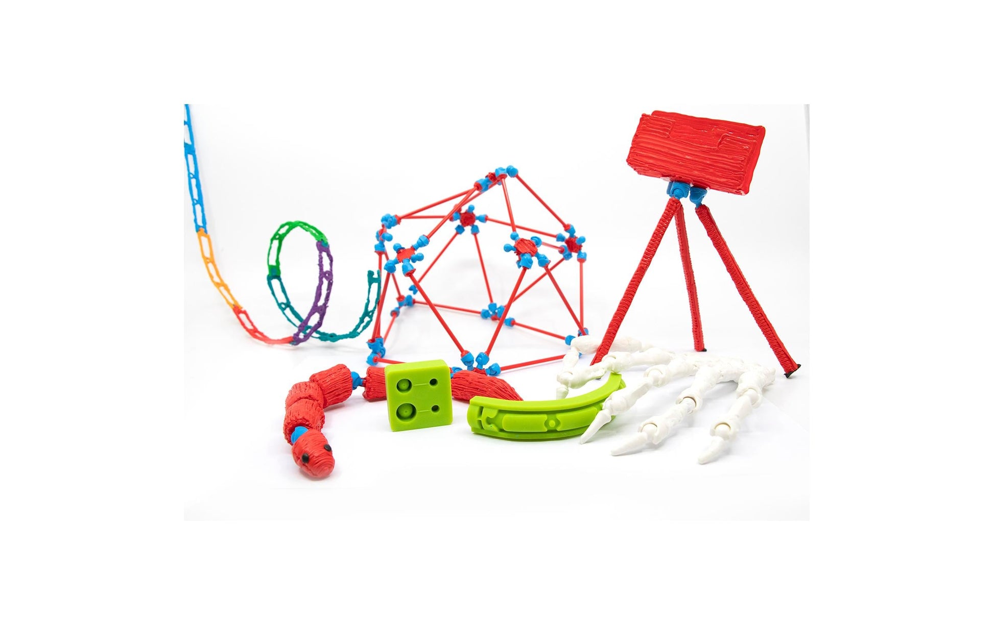 3Doodler 3D-Drucker-Filament Mehrfarbig (Grün, Weiss)