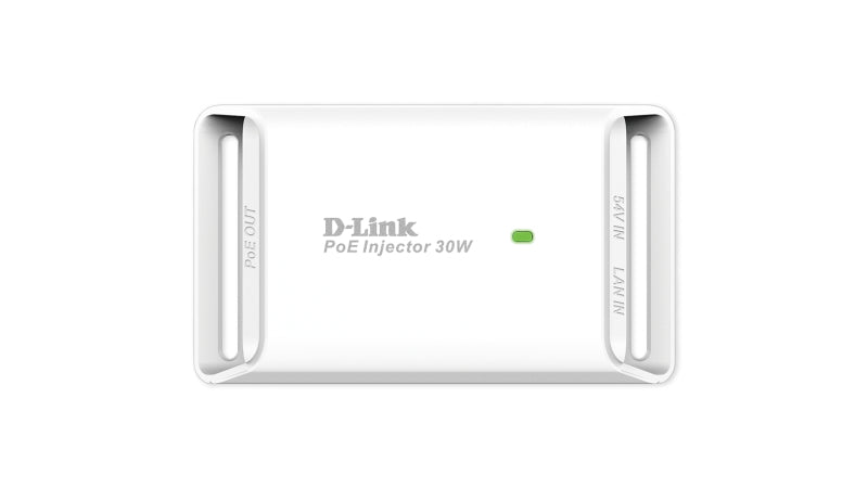 D-Link DPE-301GI PoE Midspan – 30 W PoE+, 2× 1G RJ-45, Desktop