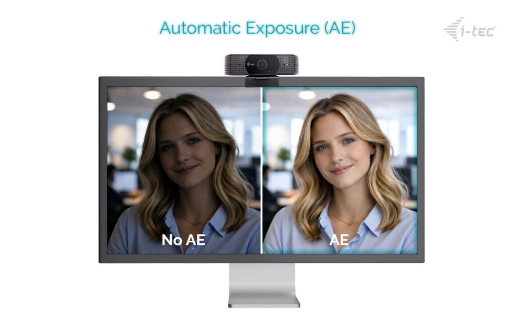 i-tec Solomon 500 Webcam – 4K Ultra HD, 60 fps, Autofokus, USB-C – Schwarz