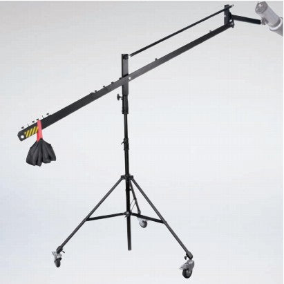 Dörr FD2 Leuchtenstativ mit Galgen – 30–320 cm, bis 28 kg, 4-Bein – Schwarz