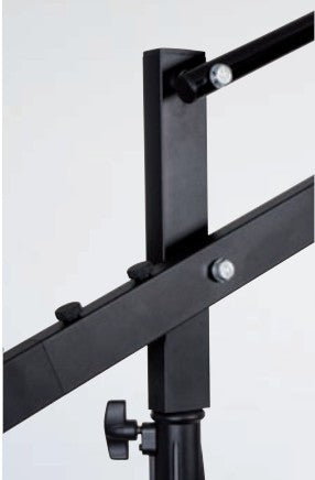 Dörr FD2 Leuchtenstativ mit Galgen – 30–320 cm, bis 28 kg, 4-Bein – Schwarz