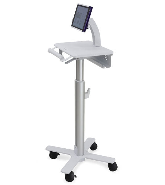 Ergotron StyleView Tabletwagen SV10 – für Tablets, VESA 75×75 mm, 100×100 mm, 12" – Aluminium, Weiss