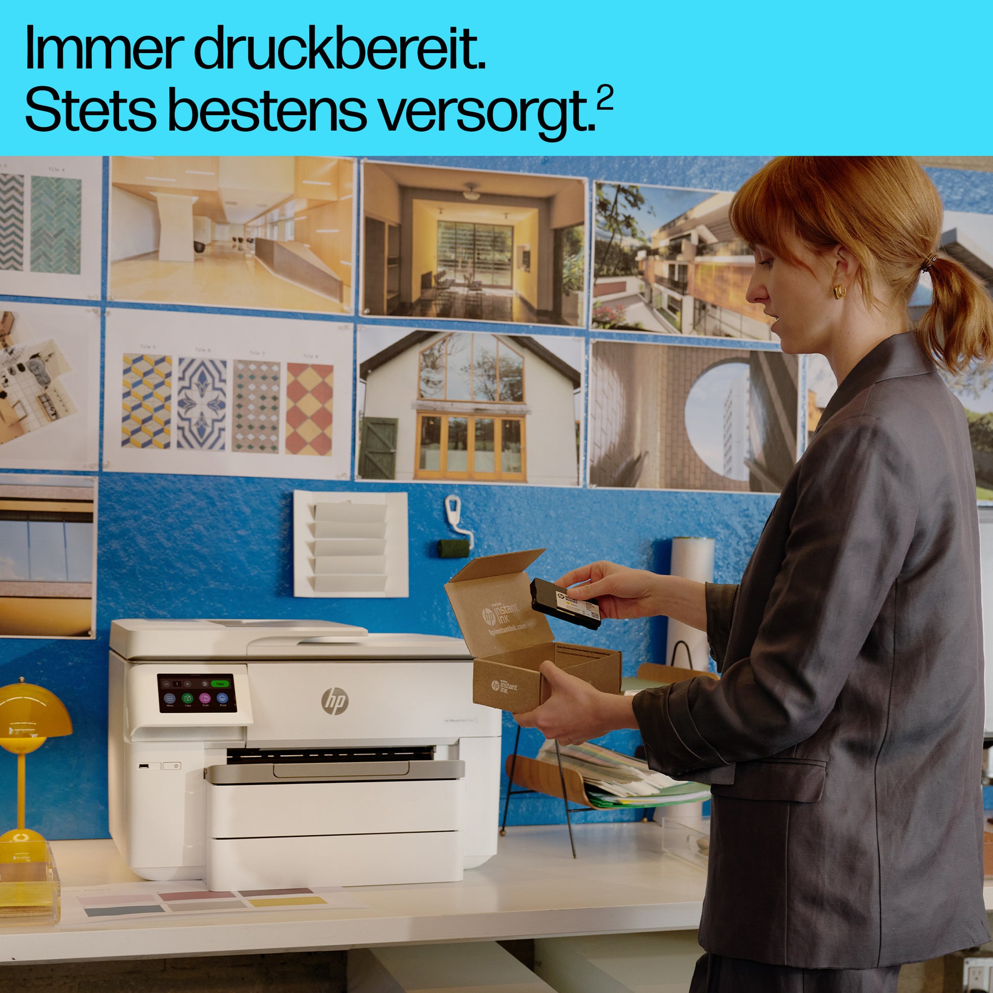 HP OfficeJet Pro 9730e – Farbtintenstrahl-Multifunktionsdrucker, A3, 3-in-1, Duplex, ADF, WLAN/LAN, AirPrint