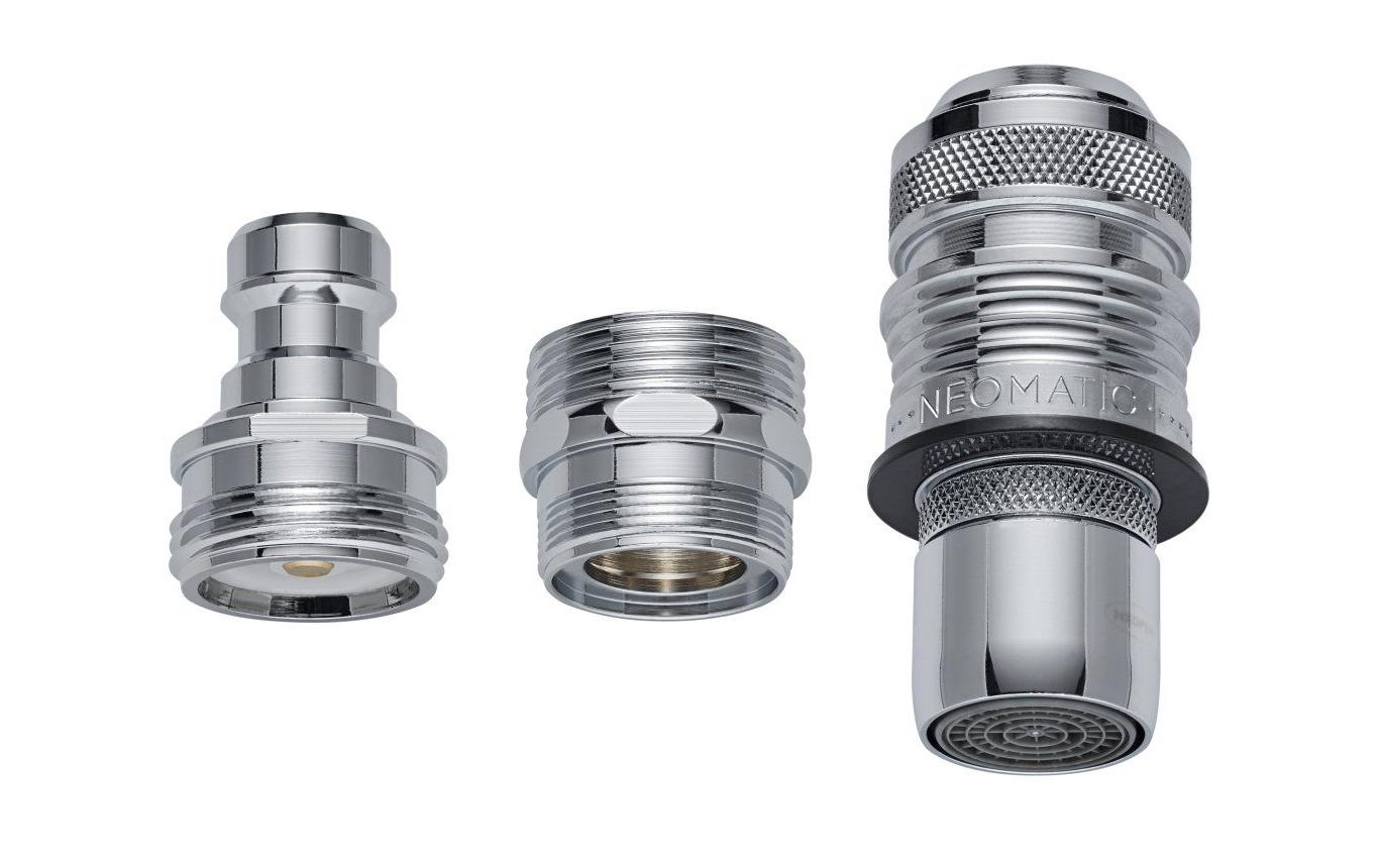 Diaqua Kupplungssatz – Anschluss 3/4, M24×1, Ø 26 mm, Messing, verchromt