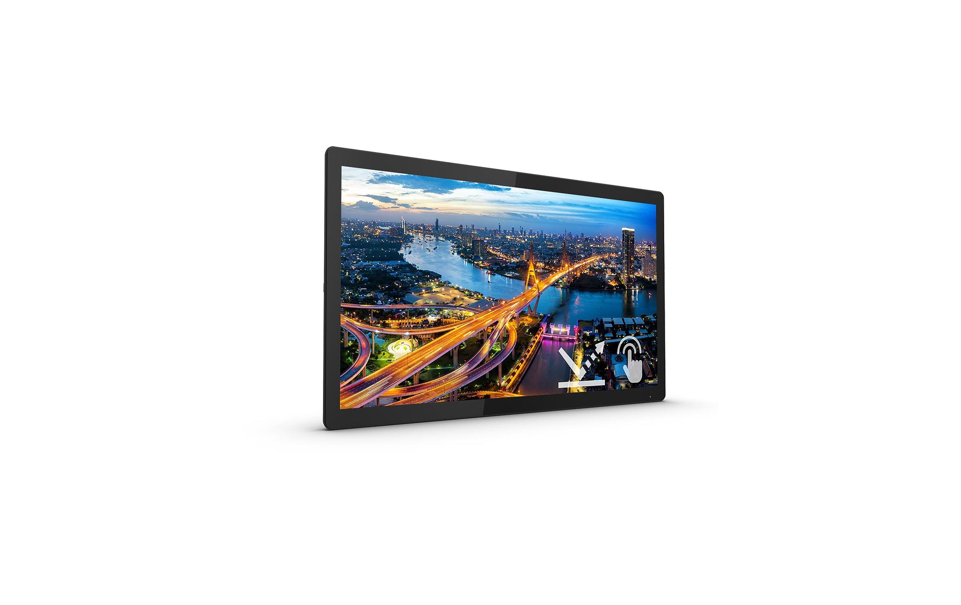 Philips 222B1TFL/00 – Monitor, 21,5", IPS, Touch, 75 Hz, 400 cd/m², 3× USB 3.0, VESA 100 × 100, Schwarz