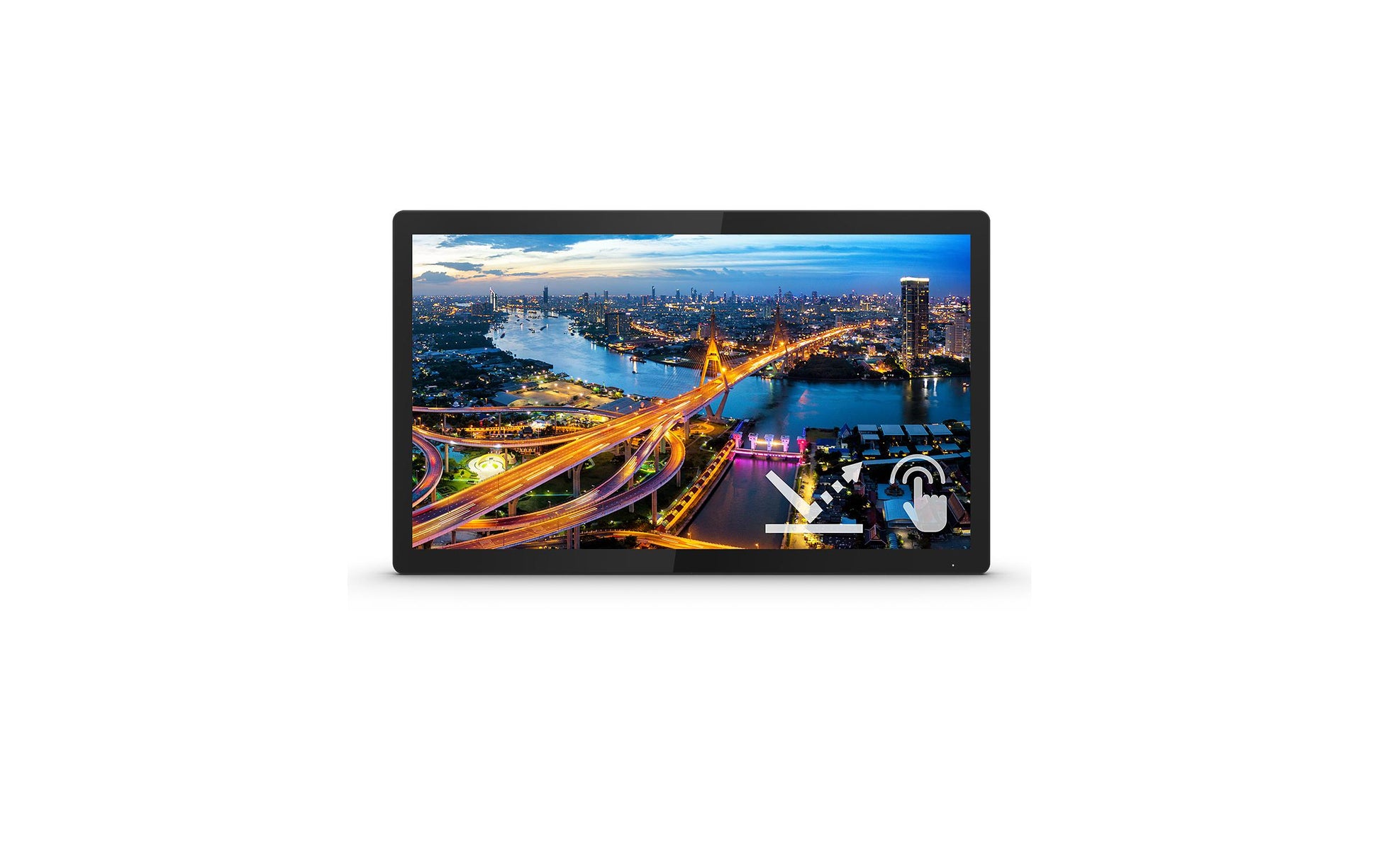 Philips 222B1TFL/00 – Monitor, 21,5", IPS, Touch, 75 Hz, 400 cd/m², 3× USB 3.0, VESA 100 × 100, Schwarz