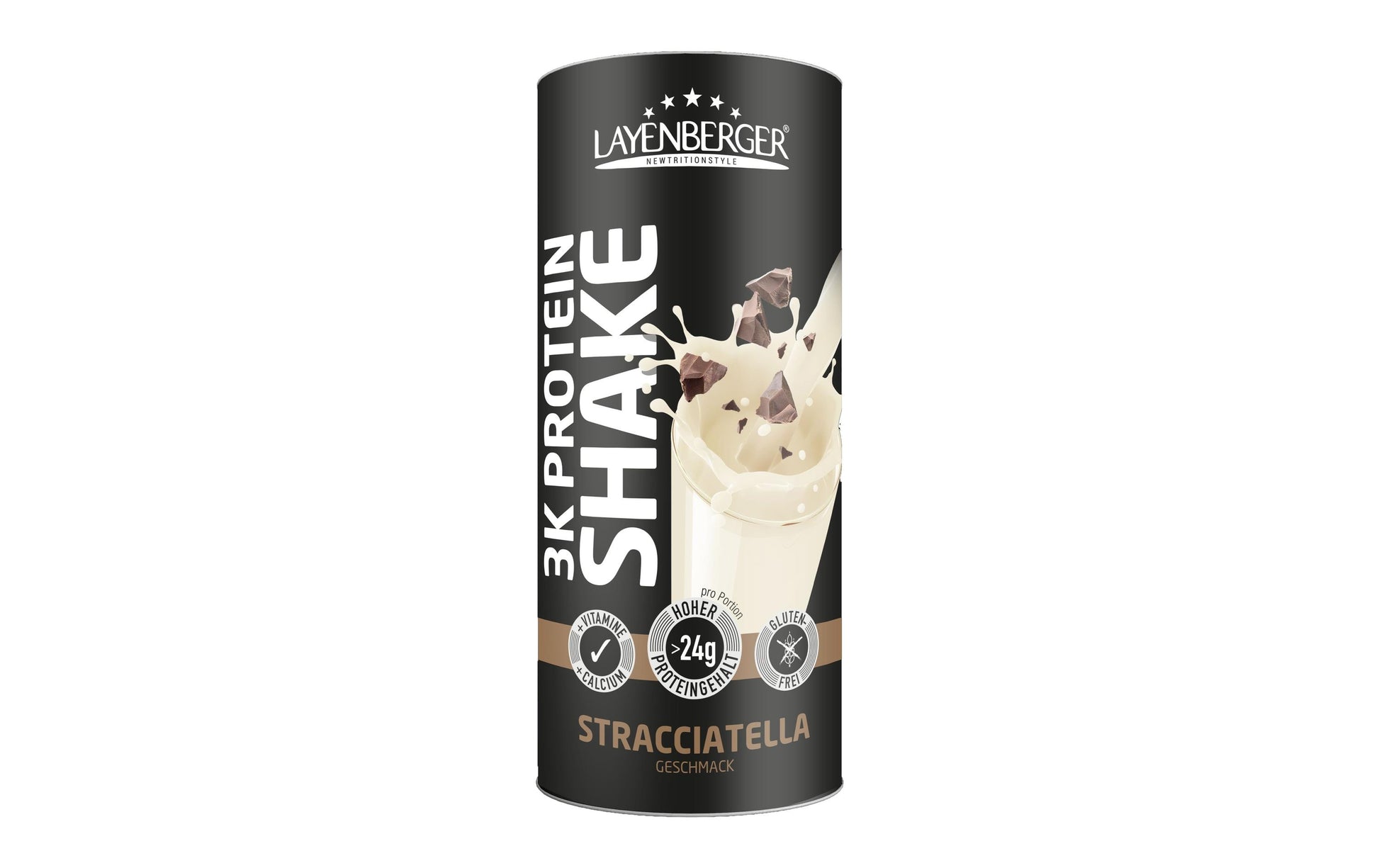 Layenberger Multiproteinpulver 3K Stracciatella – glutenfrei – 360 g