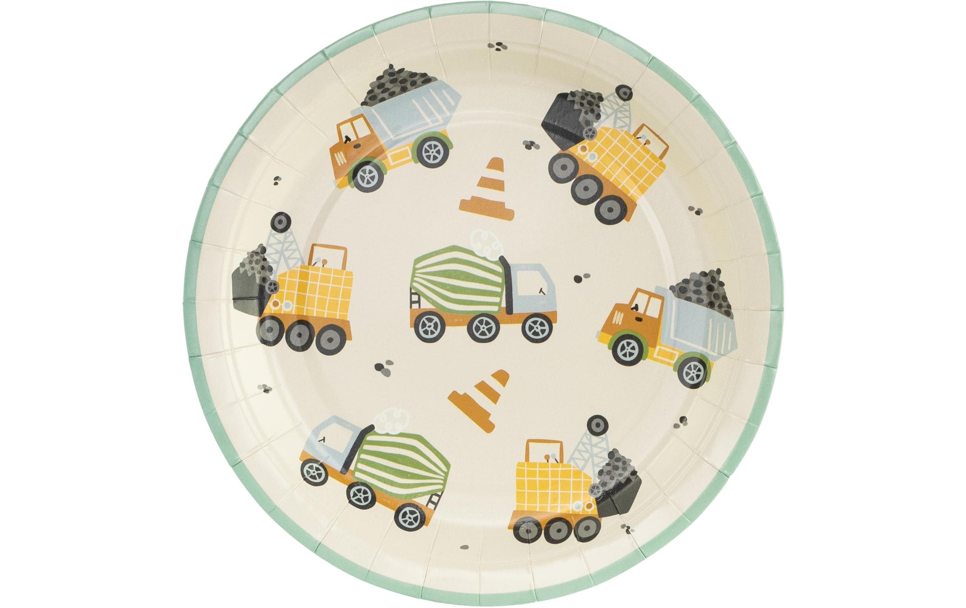PartyDeco Teller, Papier/Karton, Rund – Ø 18 cm, Mehrfarbig – 6 Stk.