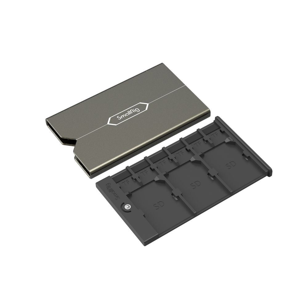 SmallRig 2832 Speicherkartenetui – 9 Karten, für microSD, SD – ABS/PC – Schwarz