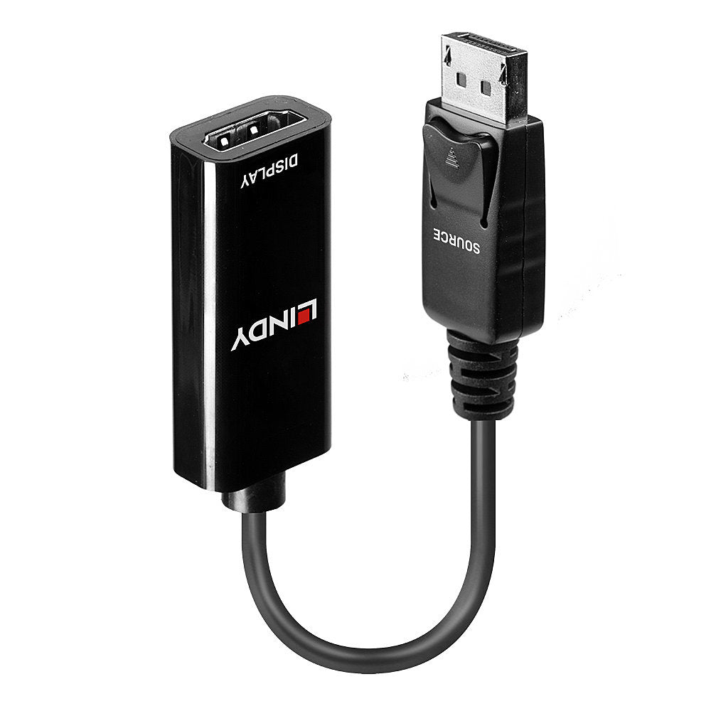 Lindy DisplayPort (Stecker) auf HDMI (Buchse) Adapter, 4K@30 Hz, 15 cm