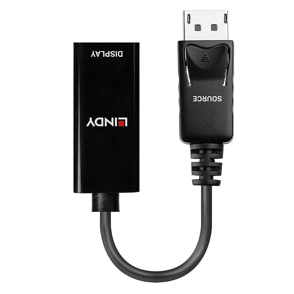 Lindy DisplayPort (Stecker) auf HDMI (Buchse) Adapter, 4K@30 Hz, 15 cm
