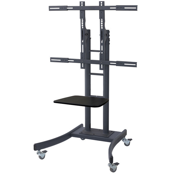 VALUE TV-Wagen – 32–100" – VESA 200×200–800×400 – bis 125 kg, Höhenverstellbar, mit Rollen – 781874