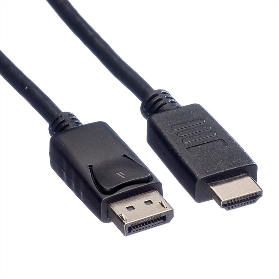 ROLINE DisplayPort auf HDMI Kabel DP 1.1 1080p 60 Hz – 3 m – für TV, Beamer, Projektor