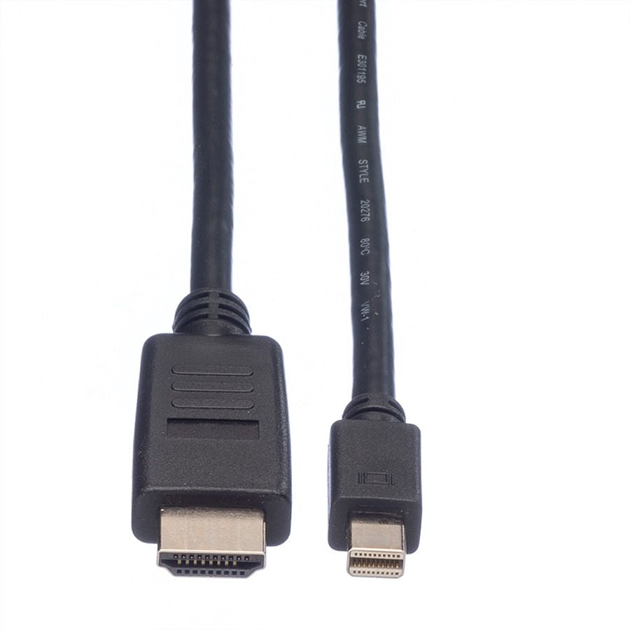 VALUE Mini-DisplayPort Kabel DP 1.1 1080p 60 Hz – 2 m