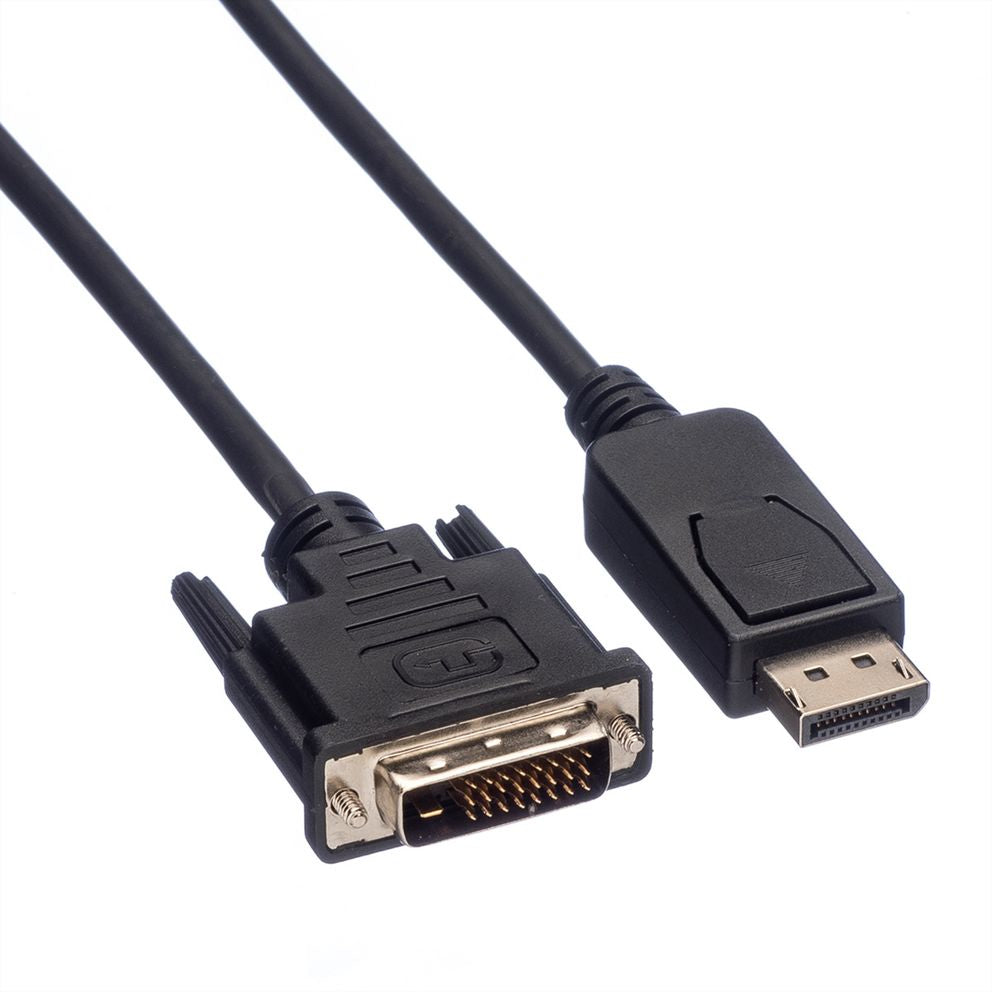 VALUE DisplayPort auf DVI Kabel DP 1.1 1080p 60 Hz – 5 m – verriegelbar