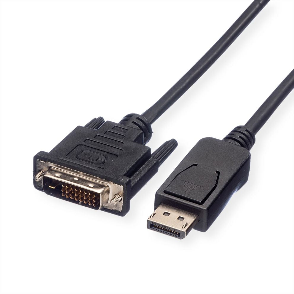 VALUE DisplayPort auf DVI Kabel DP 1.1 1080p 60 Hz – 5 m – verriegelbar