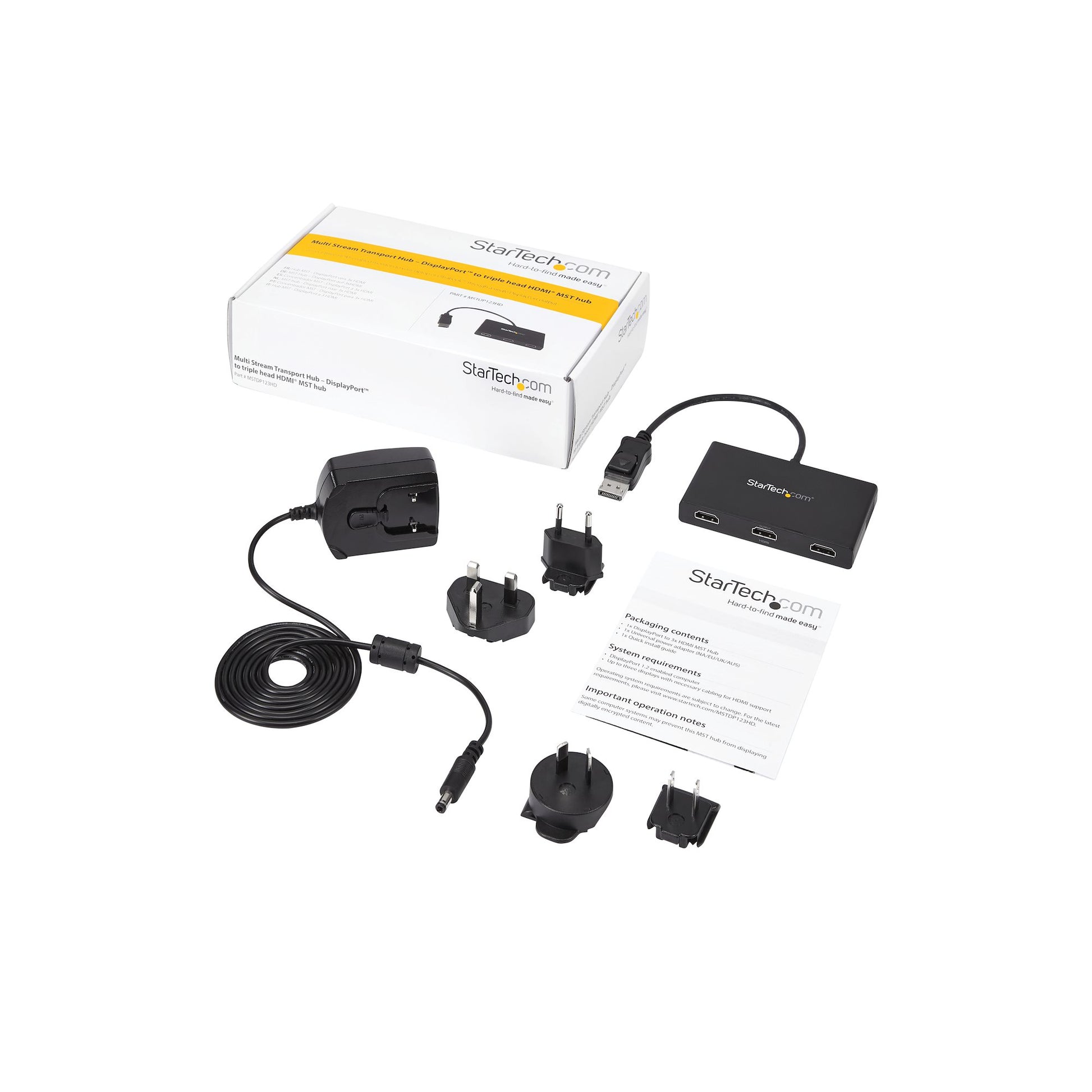 StarTech.com DisplayPort auf 3× HDMI MST-Hub