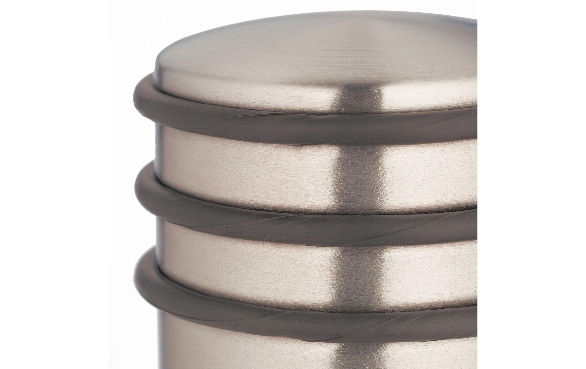 Relaxdays Türstopper – Gummi/Edelstahl – Bronze – Ø 70 × H 75 mm