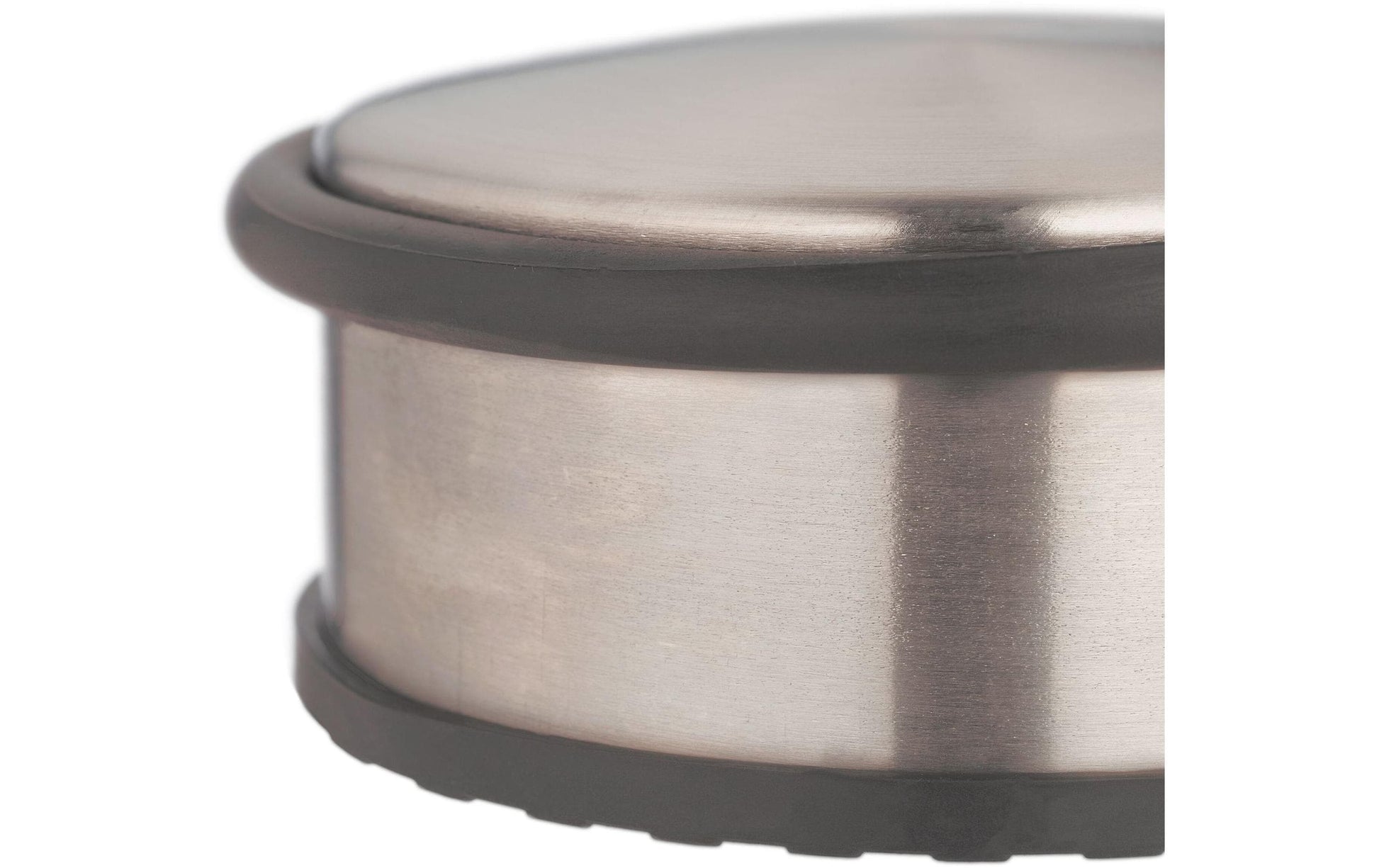 Relaxdays Türstopper – Freistehend, Gummi, Edelstahl, 100×100×40 mm, 1 Stk., Bronze/Schwarz