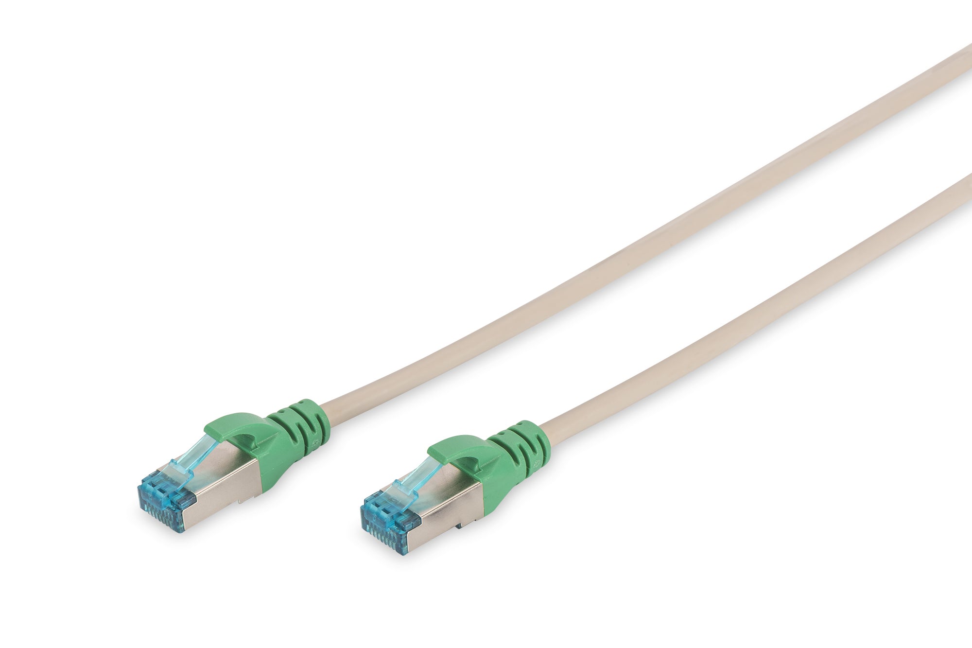 Digitus CAT 5E Patchkabel – 2 m, Grau, geschirmt, Crossover