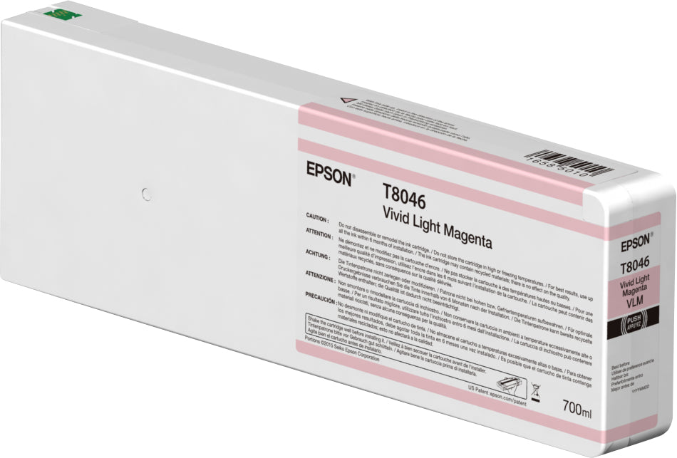 Epson Tintenpatrone T804600, Hellmagenta, Original – für SureColor SC-P6000, SC-P7000, SC-P8000 und andere