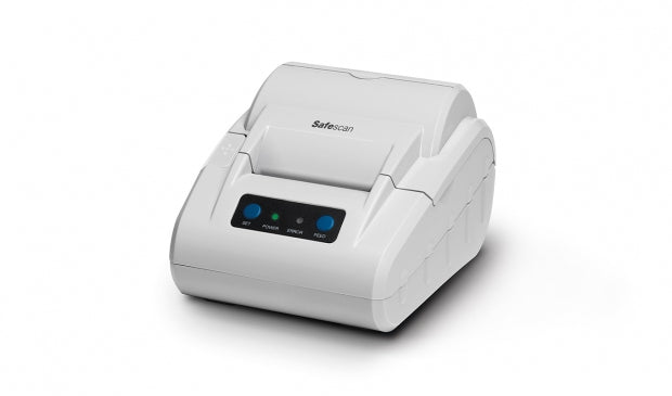 Safescan TP-230 – POS-Drucker, Thermodirekt, 58 mm, 60 mm/s, USB/RS-232, Weiss