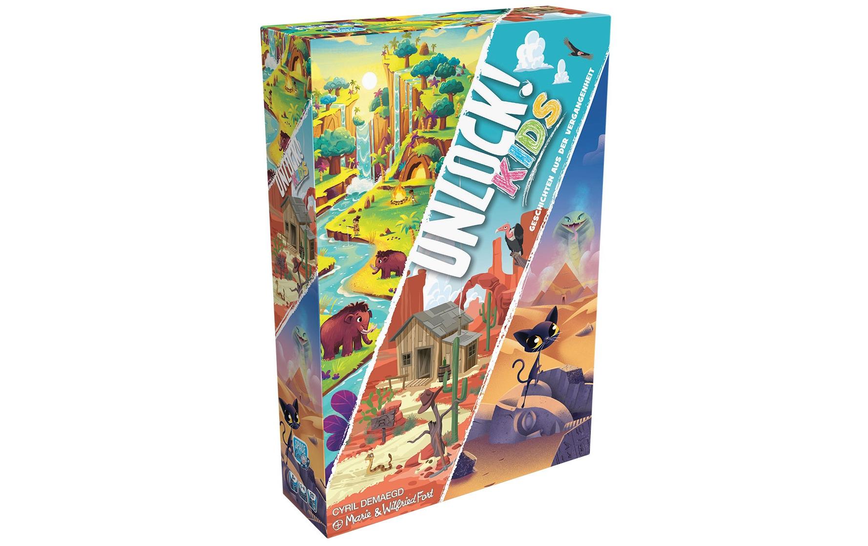 Space Cowboys UNLOCK Kids 2 – Kooperationsspiel, 1–4 Spieler, ab 6 Jahren, 20 Min., DE