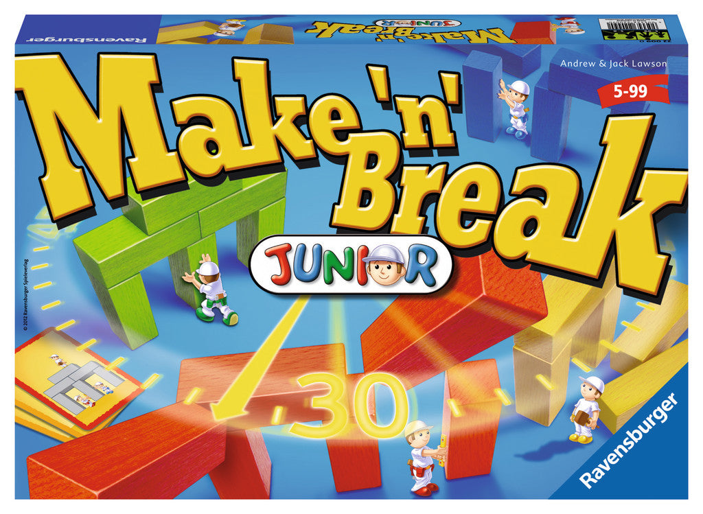 Ravensburger Make 'n' Break Junior – Geschicklichkeitsspiel, 2–5 Spieler, ab 5 Jahren, 20 Min., Mehrsprachig
