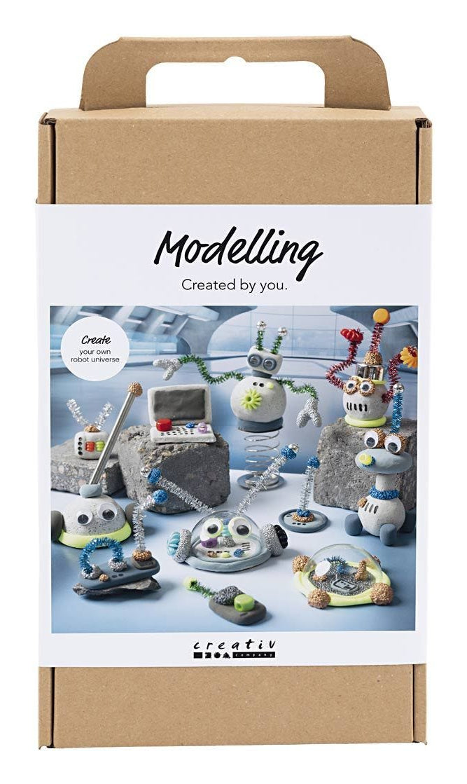 Creativ Company Knete-/Modelliermasse-Set – Roboter – ab 6 Jahren