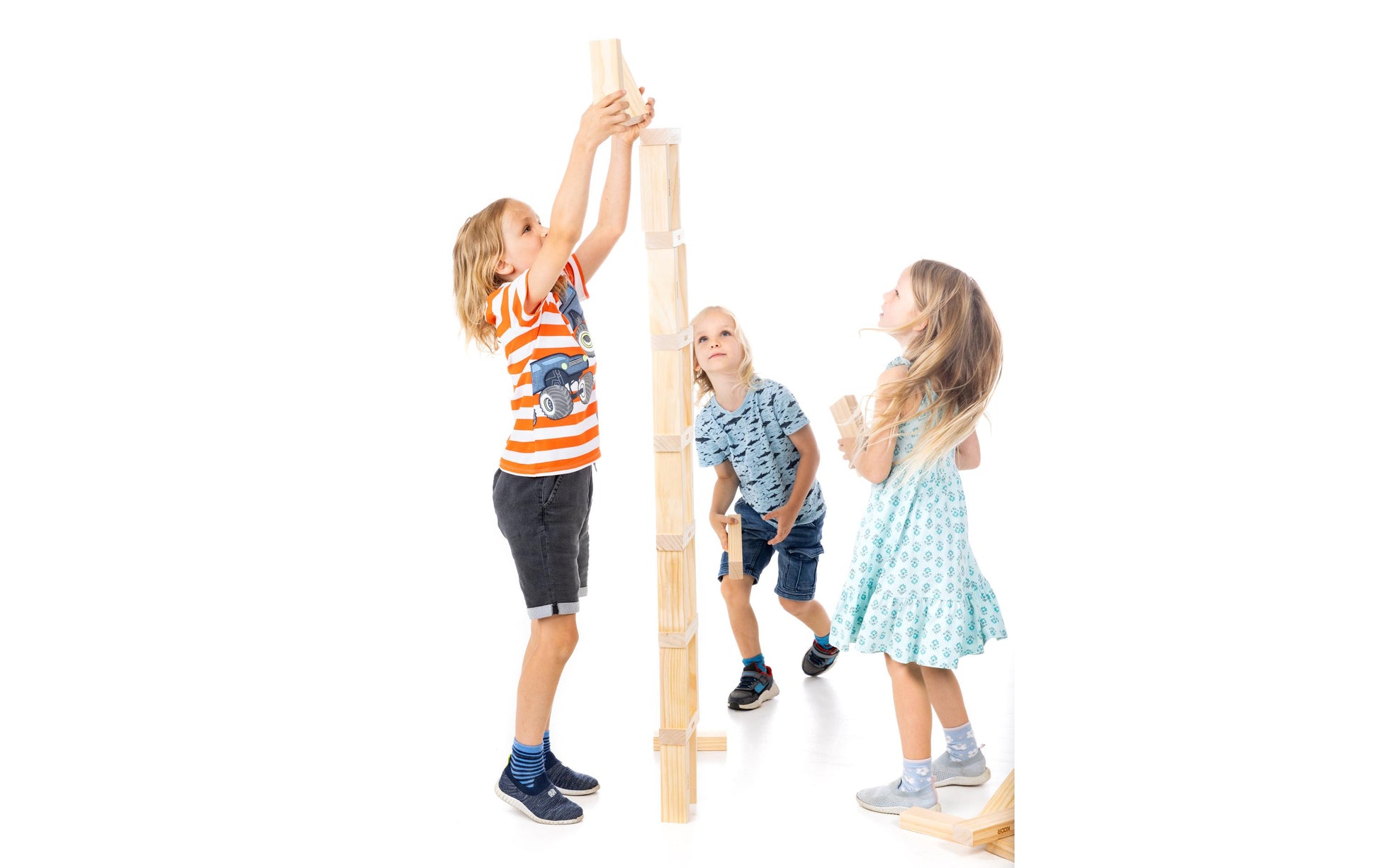 KOOR Kuujenga XXL – Geschicklichkeitsspiel, 2–6 Spieler, ab 6 Jahren, 15 Min., DE/FR/IT