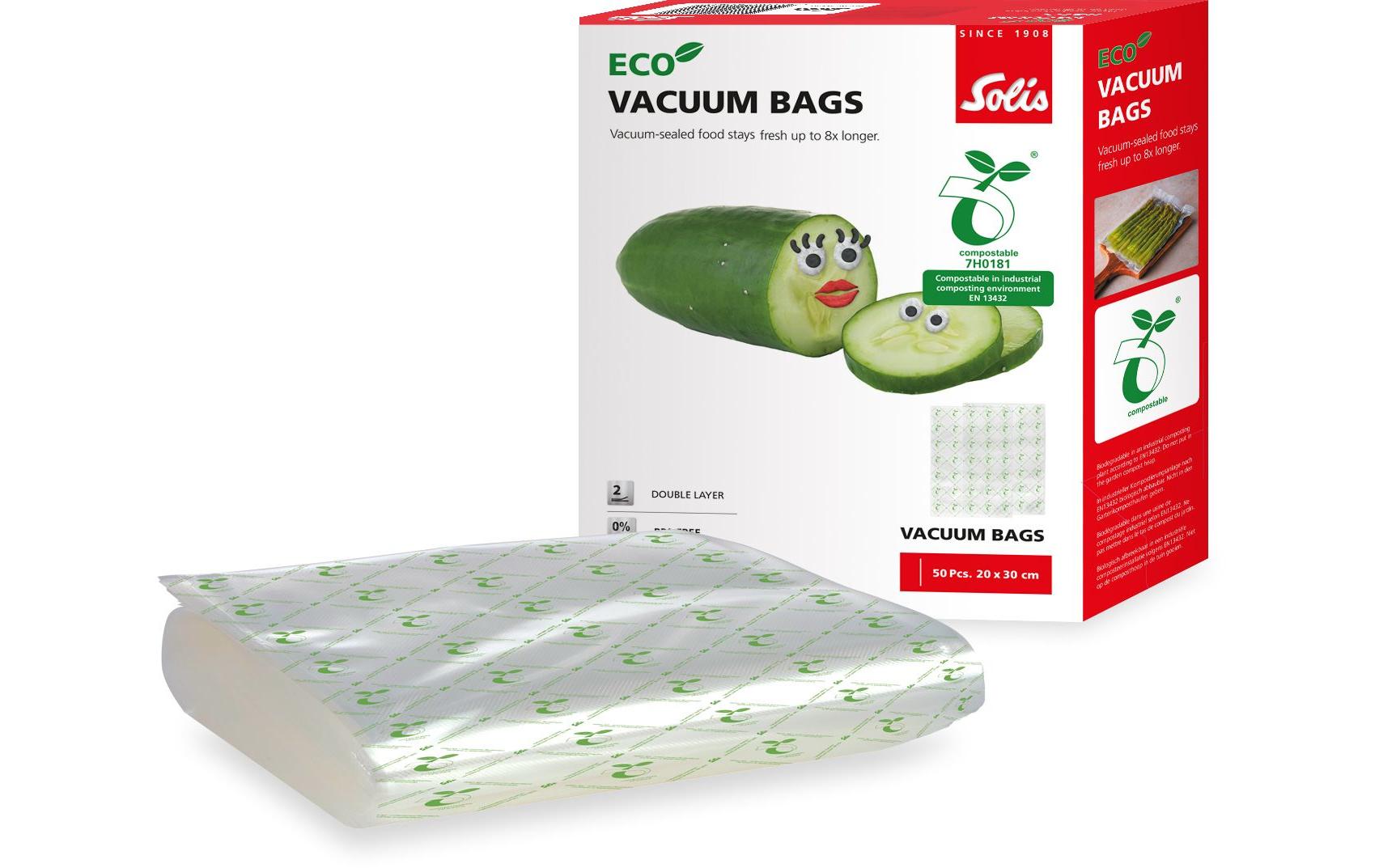 Solis Vakuumierbeutel – 20 × 30 cm, 50 Beutel, BPA-frei