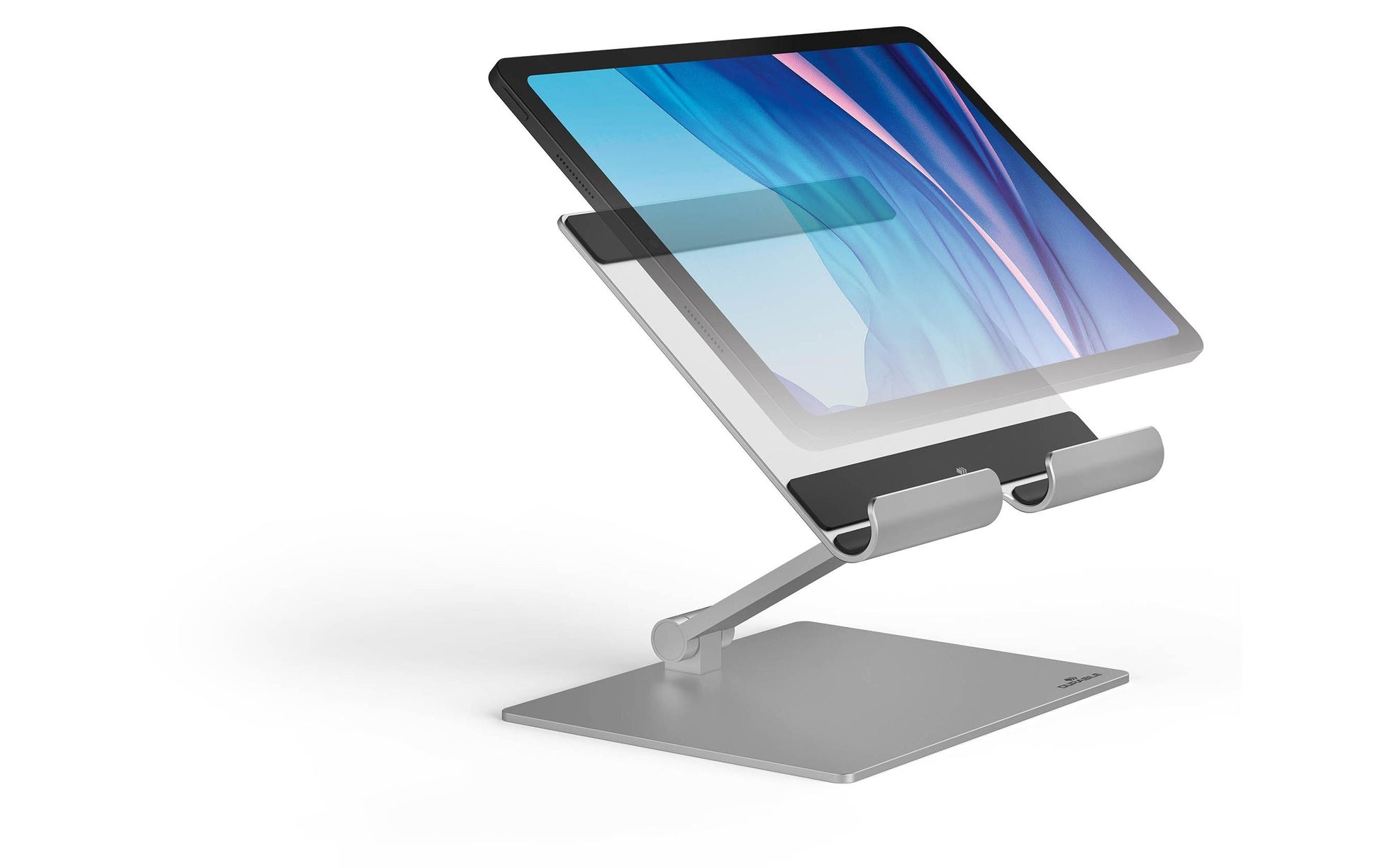 Durable Rise Tablethalter – für Tablets bis 13", Aluminium, silber metallic
