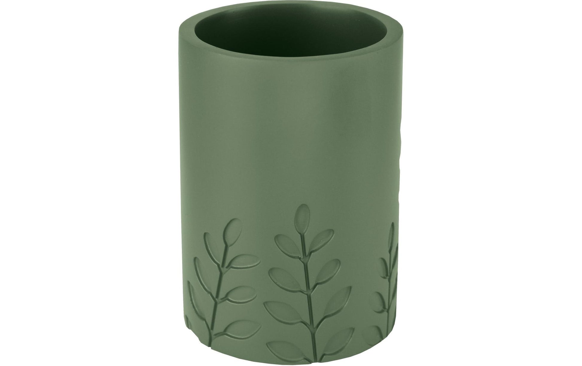 Kleine Wolke Zahnbürstenhalter Brace – Polyresin (70% Recycling), 7×10 cm, Olivgrün