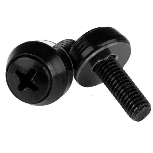 StarTech.com Montageschrauben M5 × 12 mm – Schwarz, 100 Stk.