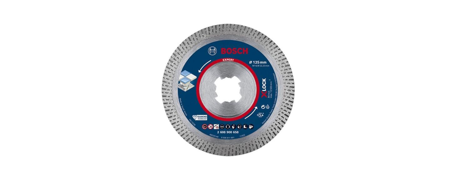 Bosch Diamanttrennscheibe, EXPERT HardCeramic X-LOCK, 125 mm