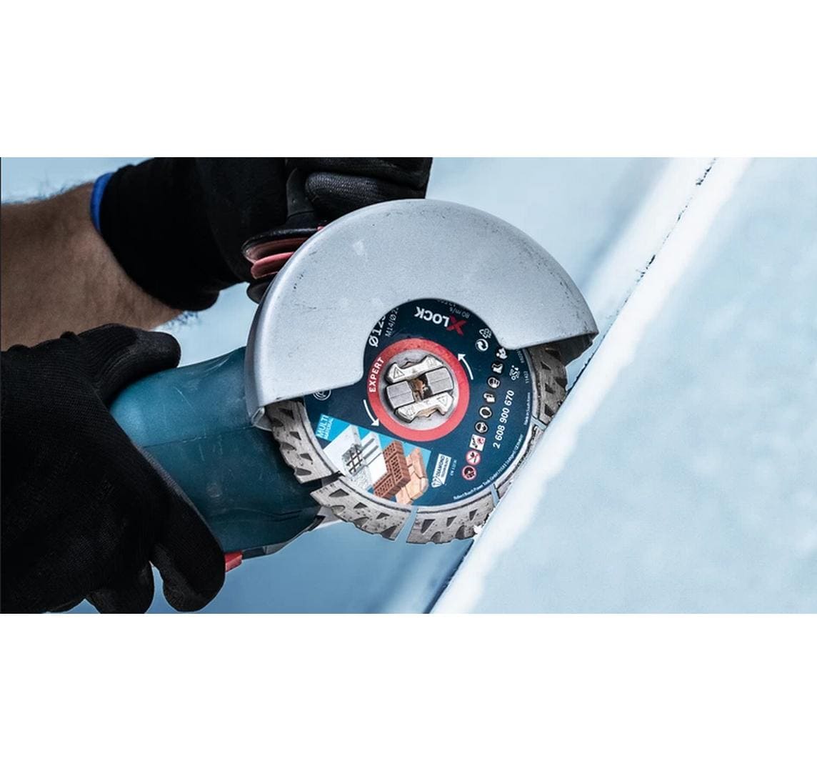 Bosch EXPERT MultiMaterial Diamanttrennscheibe 115 × 22,2 × 2,2 mm – für Mauerwerk & Beton – 1 Stk