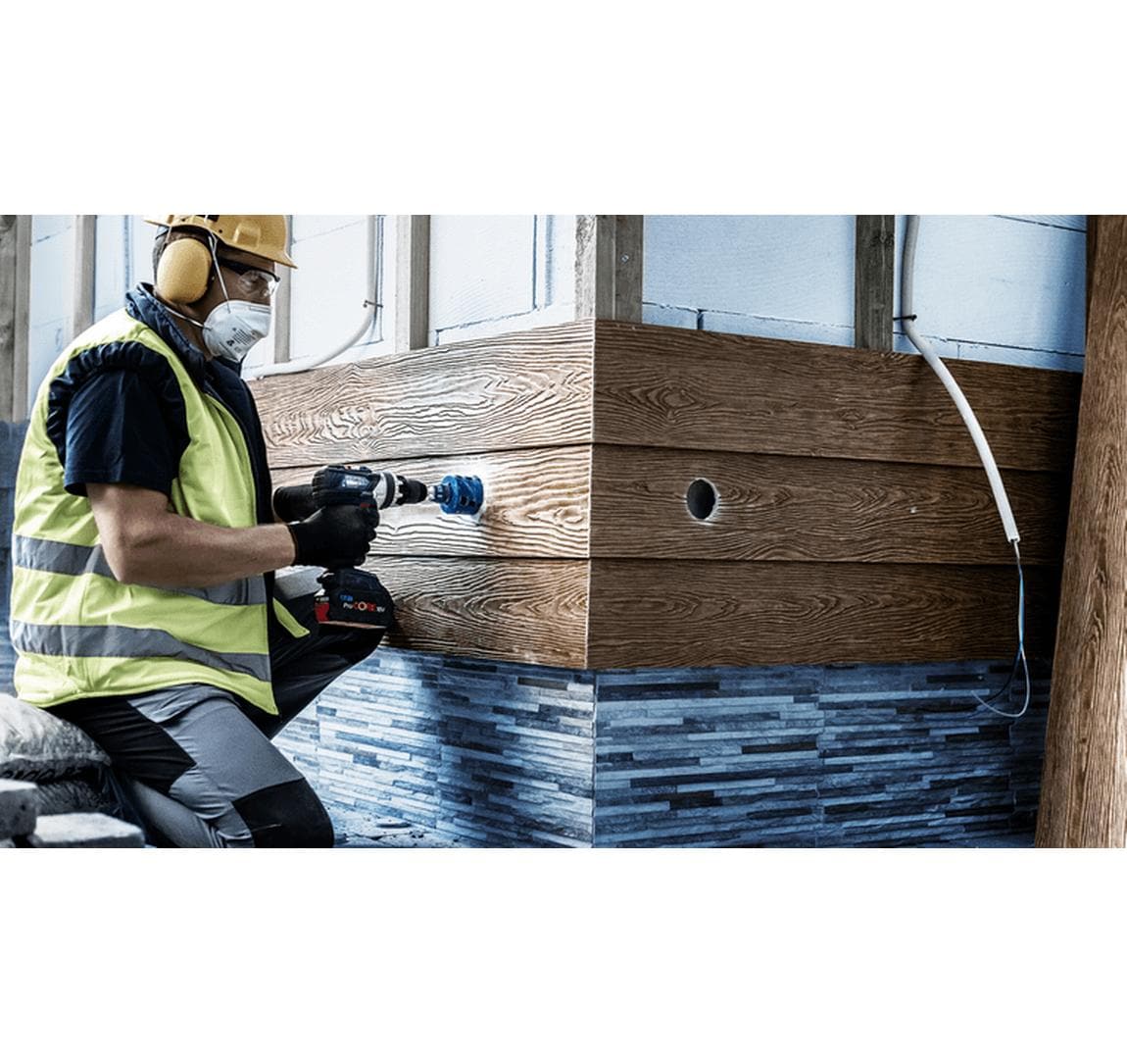Bosch Professional – Lochsäge, Tough Material, EXPERT, 40 mm × 60 mm, blau, rot