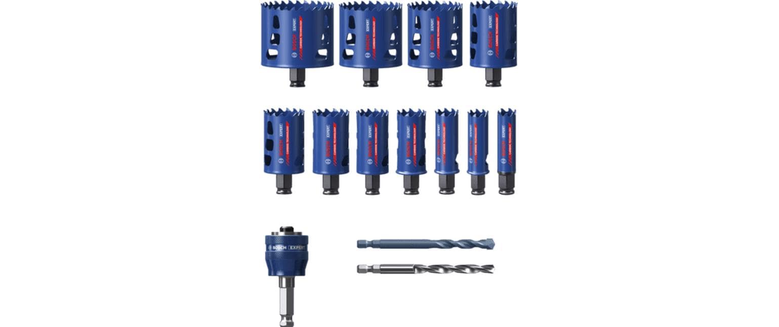 Bosch Lochsäge, EXPERT Tough Material, blau, rot, 14 Stk., Set