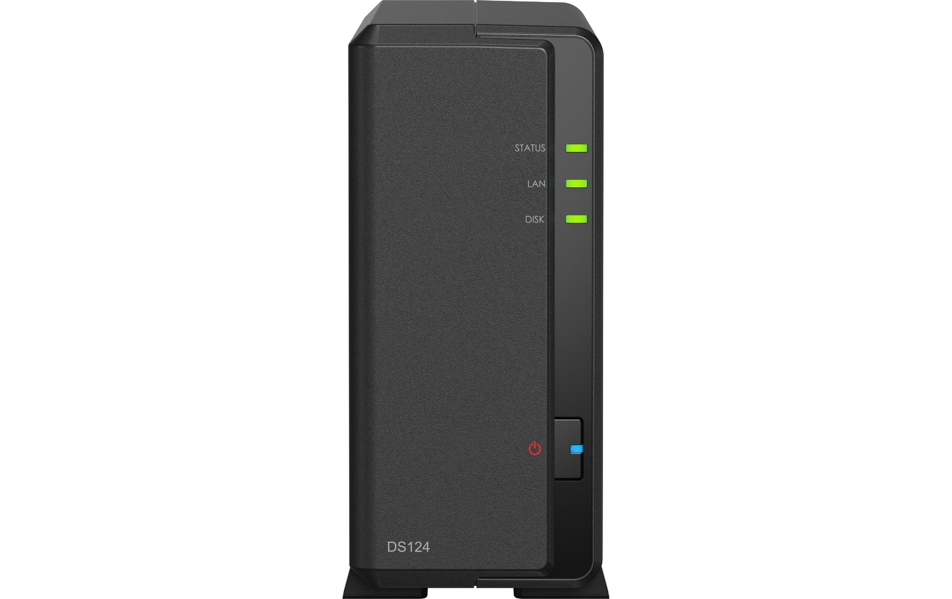 Synology DS124 – 1-Bay Desktop NAS – Realtek RTD1619B, 1 GB RAM, 1GbE, DSM, 6 TB HDD vorinstalliert