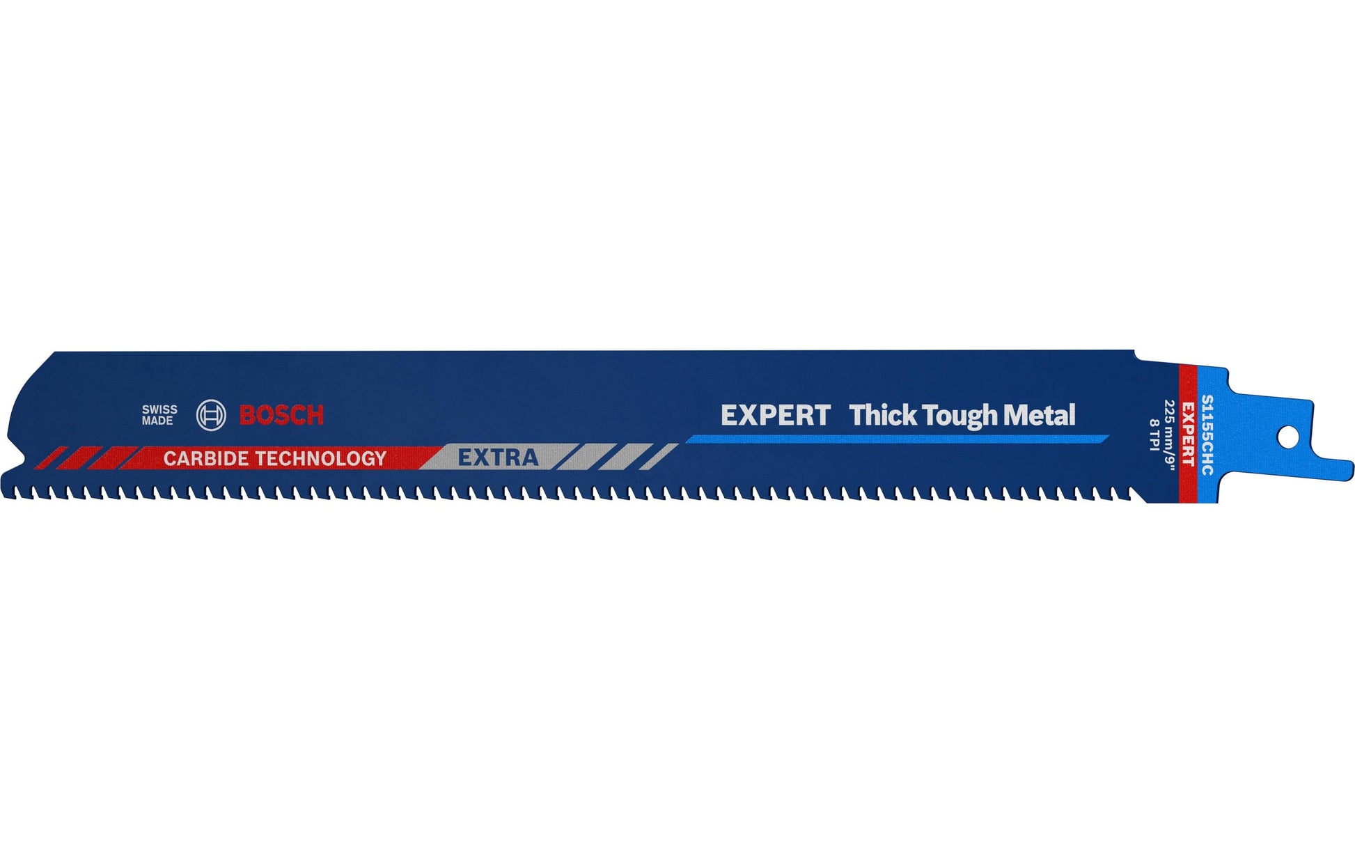 Bosch Professional EXPERT Säbelsägeblatt 225 × 3 mm Hartmetall – für Gusseisen & Stahl – 3 Stk