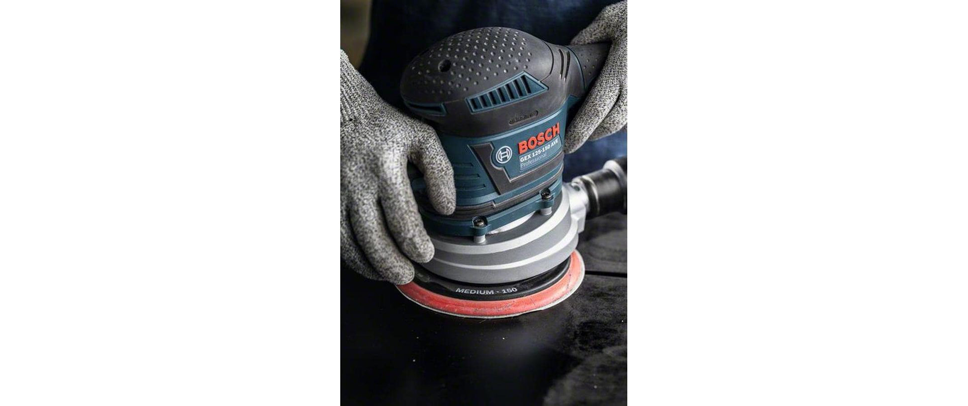 Bosch Stützteller, EXPERT Multihole, 150 mm, schwarz, grau