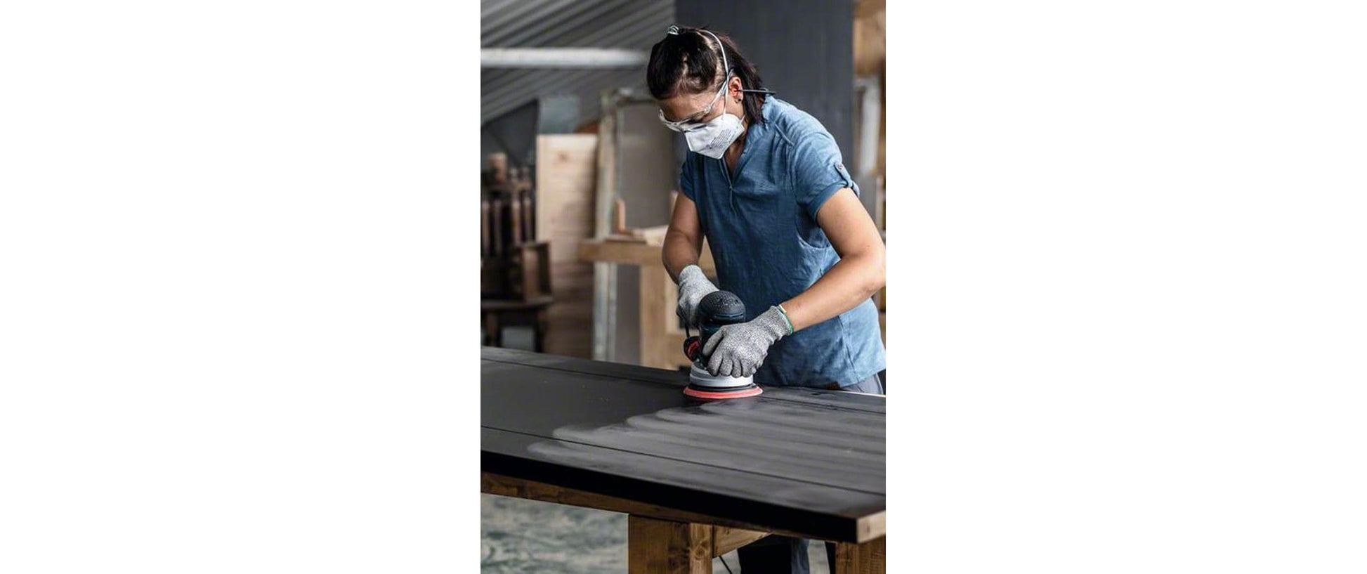 Bosch Stützteller, 150 mm, schwarz, rot